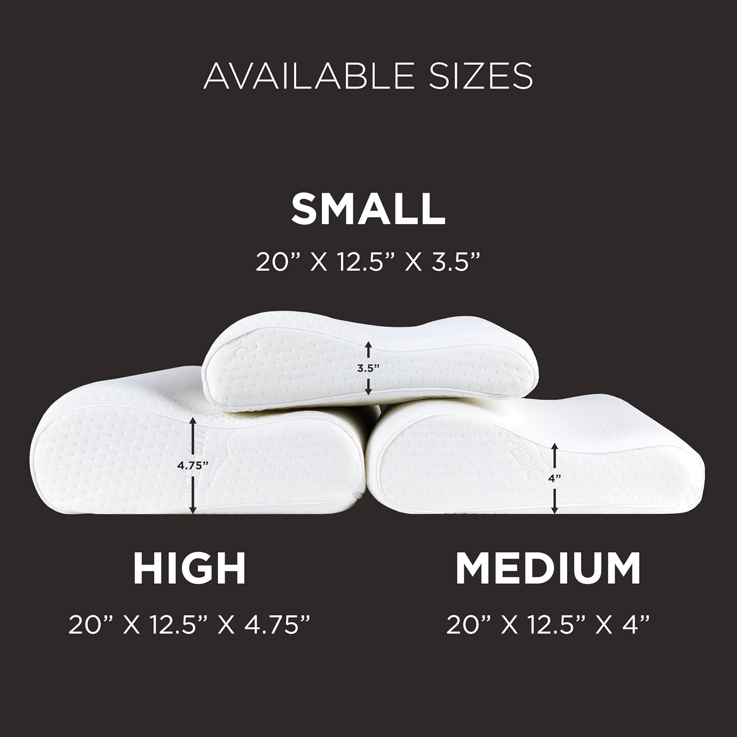 Tempur-Pedic TEMPUR-Ergo Neck Pillow, Medium Profile, White - Image 12