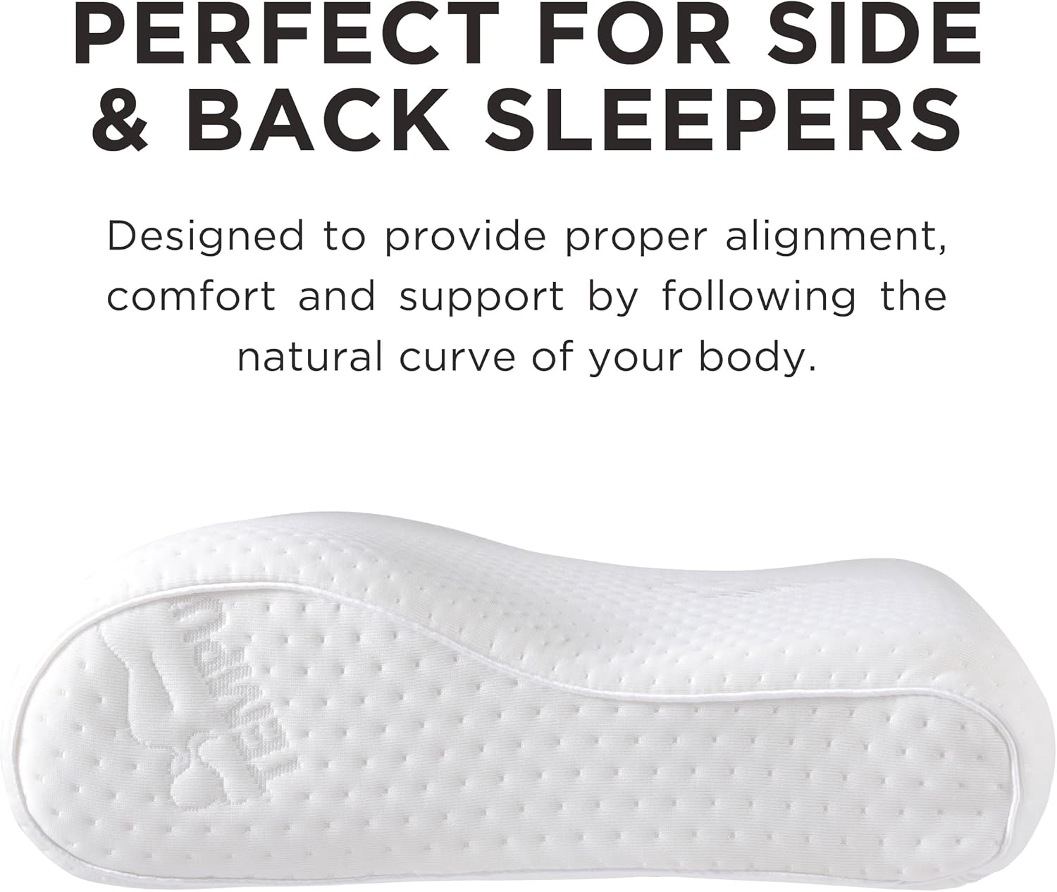 Tempur-Pedic TEMPUR-Ergo Neck Pillow, Medium Profile, White - Image 13