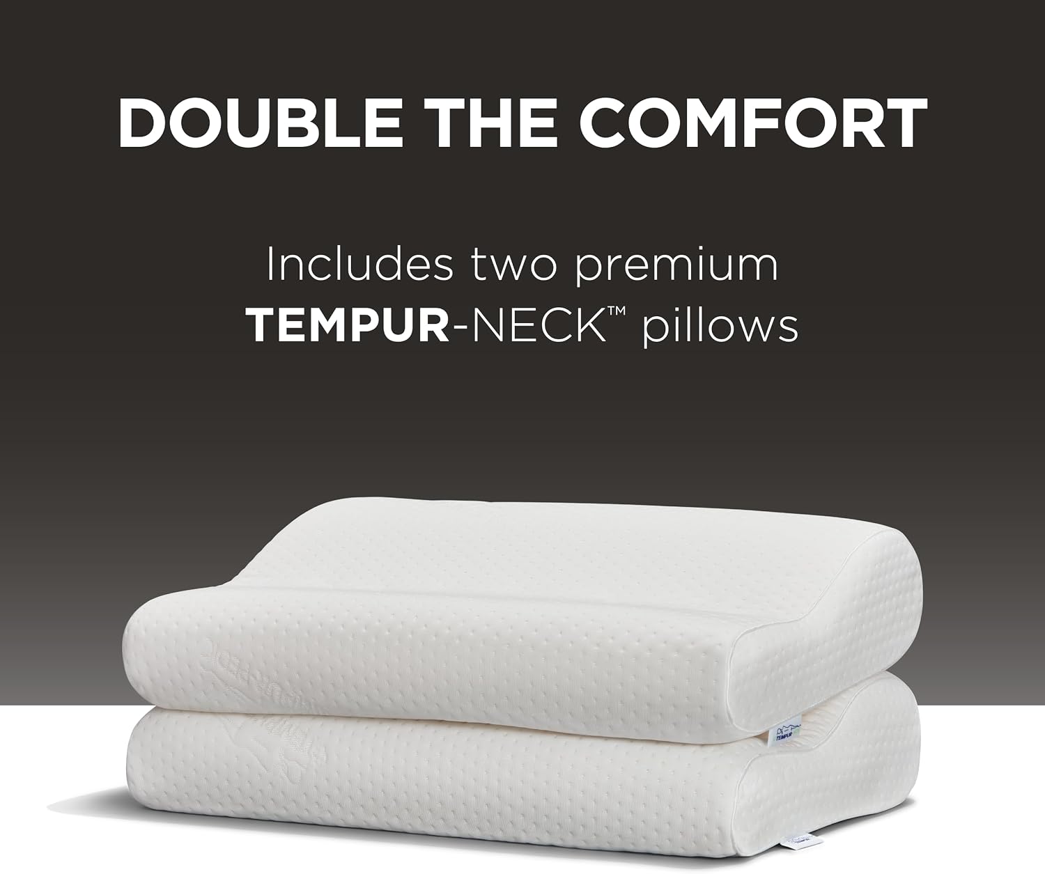 Tempur-Pedic TEMPUR-Ergo Neck Pillow, Medium Profile, White - Image 18
