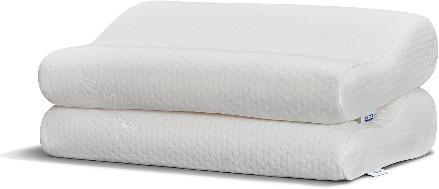 Tempur-Pedic TEMPUR-Ergo Neck Pillow, Medium Profile, White - Image 3