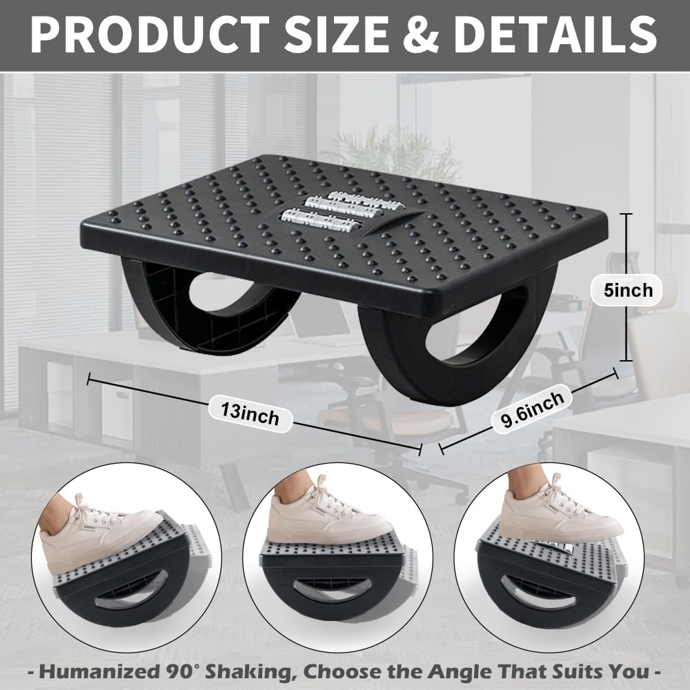 CasaZenith Foot Rest Under Desk at Work, Foot Stools for Under Office Desk - Image 2