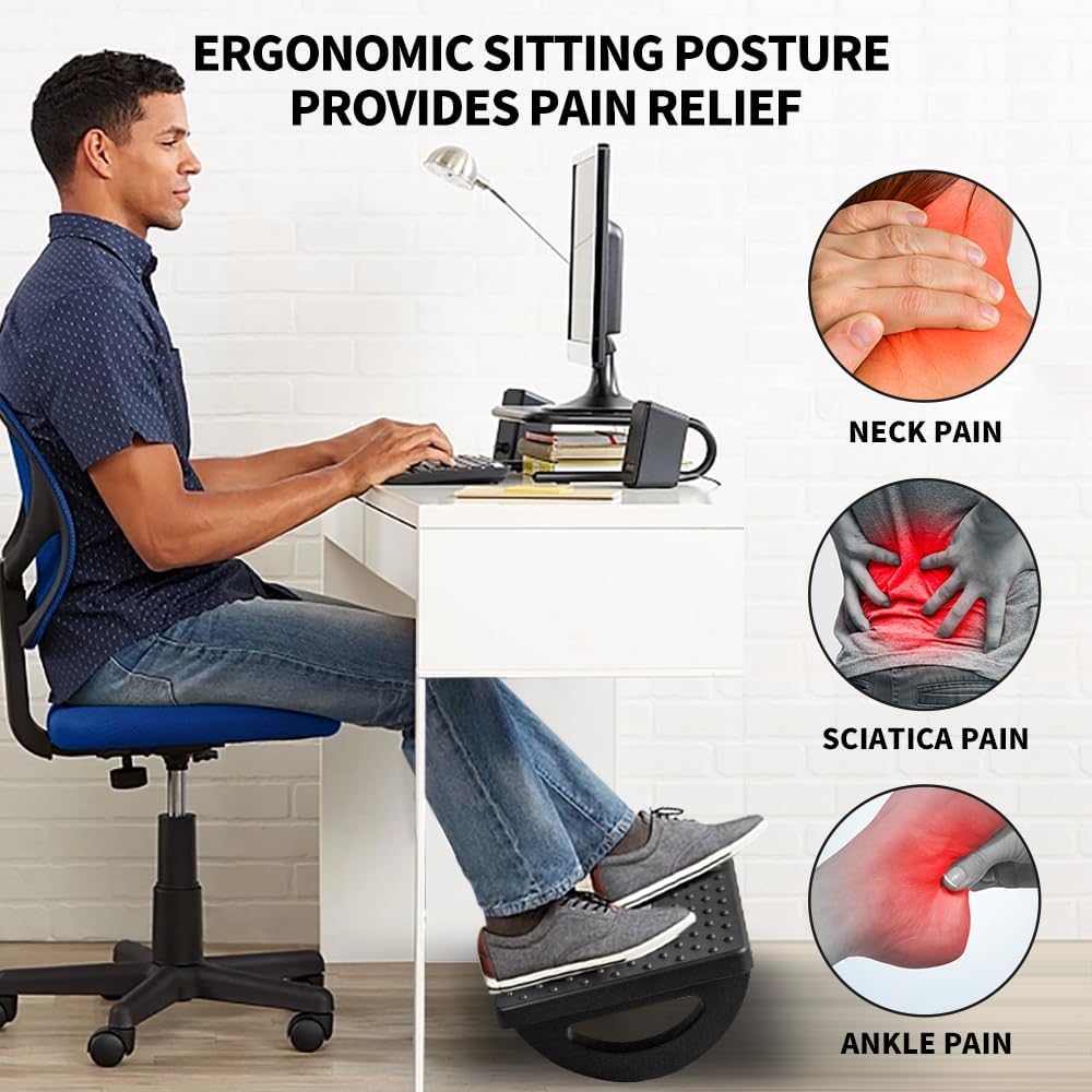 CasaZenith Foot Rest Under Desk at Work, Foot Stools for Under Office Desk - Image 5