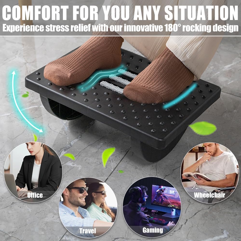 CasaZenith Foot Rest Under Desk at Work, Foot Stools for Under Office Desk - Image 6